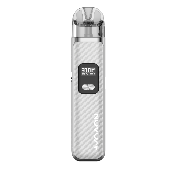 smok novo pro kit - silver carbon fiber